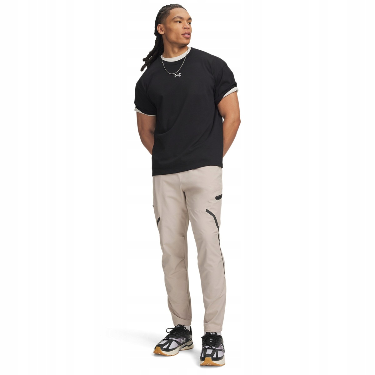Męskie spodnie treningowe cargo Ua Unstoppable Cargo Pant Beżowy L