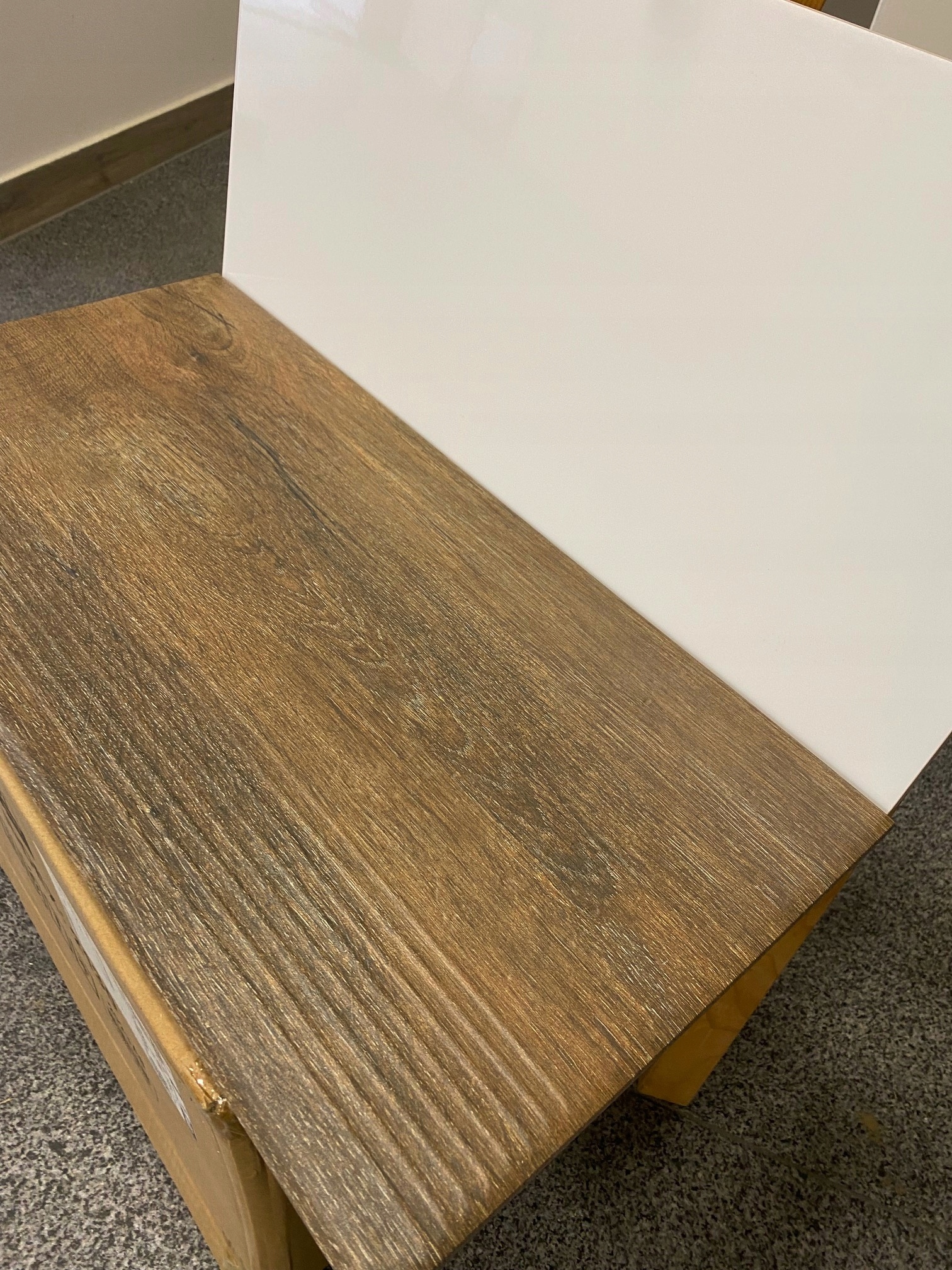 płytki schody 30x60 + podstopnice białe lux Typ gres