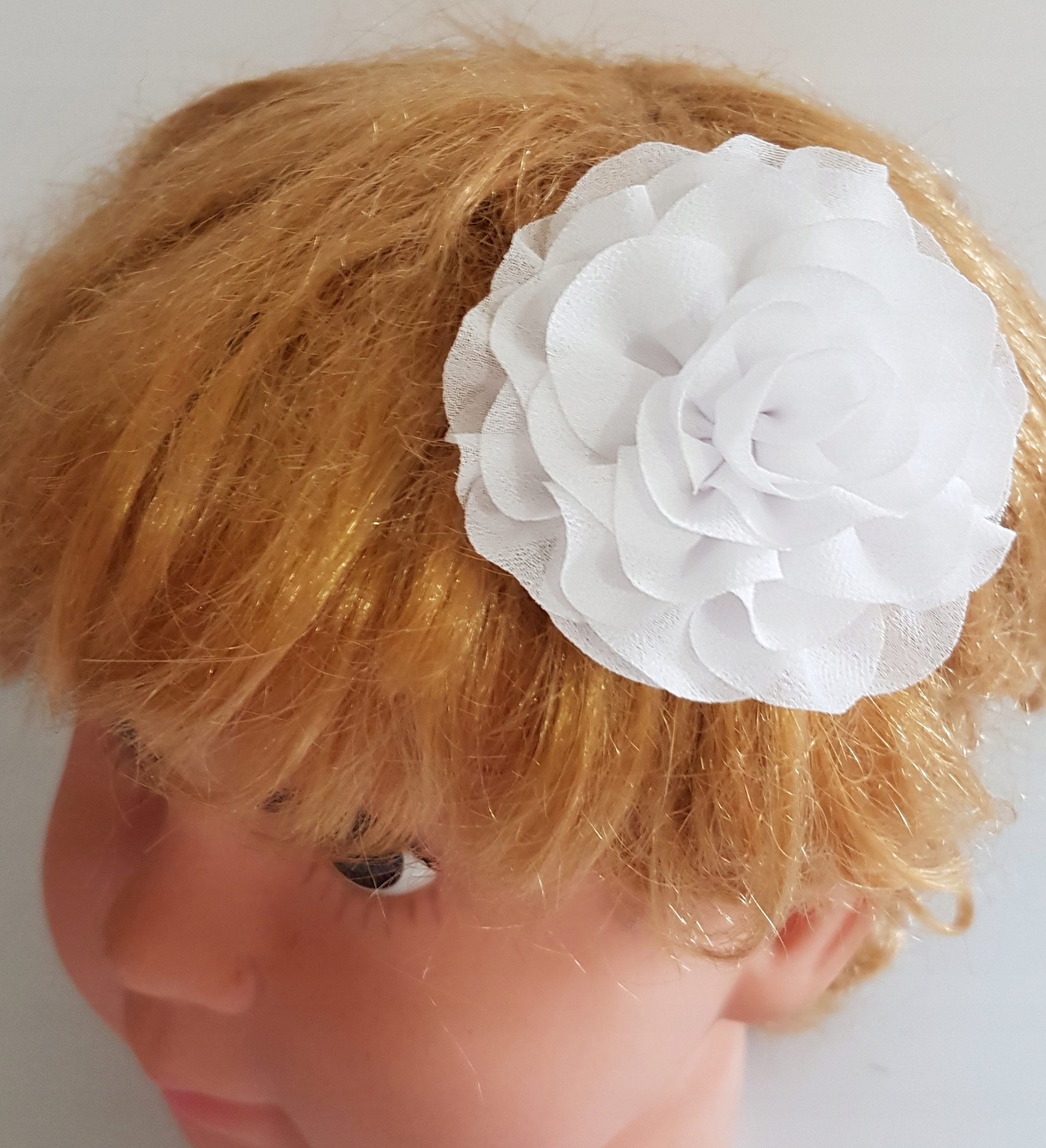 

Spinka Do Włosów Kwiat Biały 7 cm