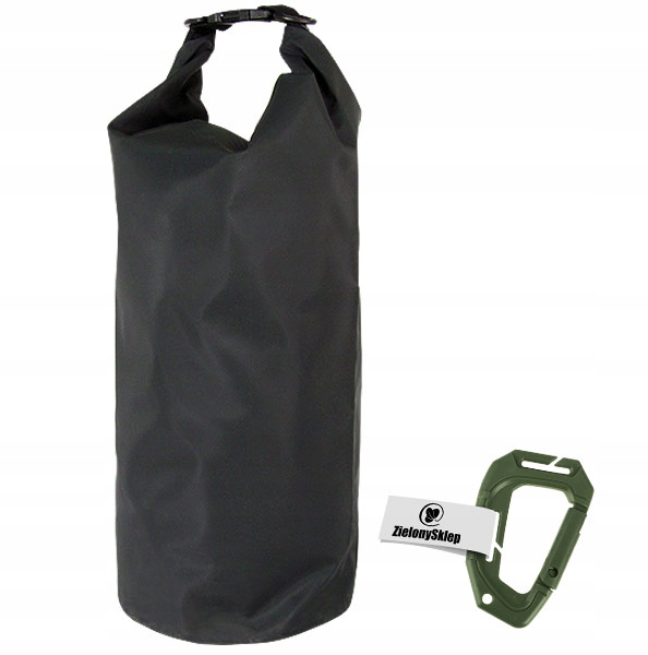 Worek wodoodporny Mil-Tec Drybag 30L wór transportowy Czarny +gr.