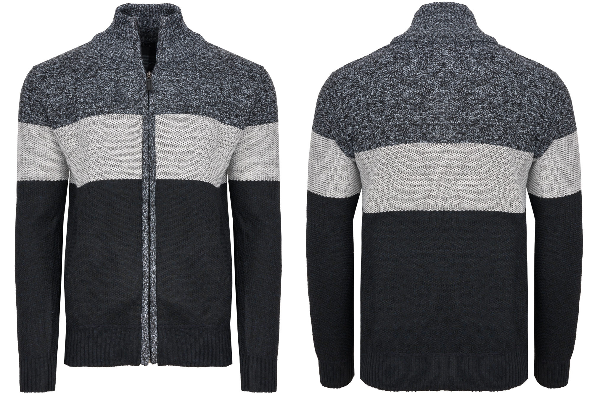 

Sweter Męski Wełniany Z Polarem Ocieplany Golf 3XL
