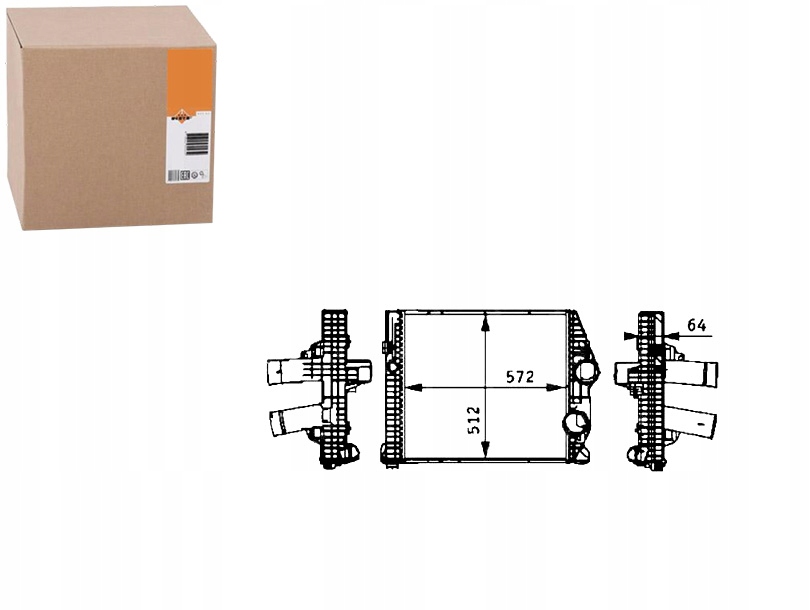 INTERCOOLER NRF 9705010201 A 137000N ME4198
