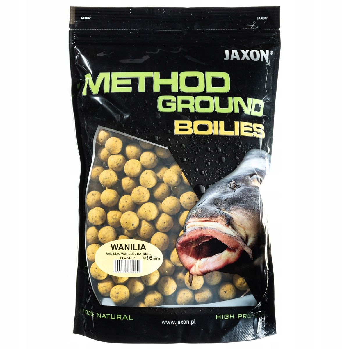 Kulki Proteinowe Jaxon 16mm 1kg 1000g Wanilia