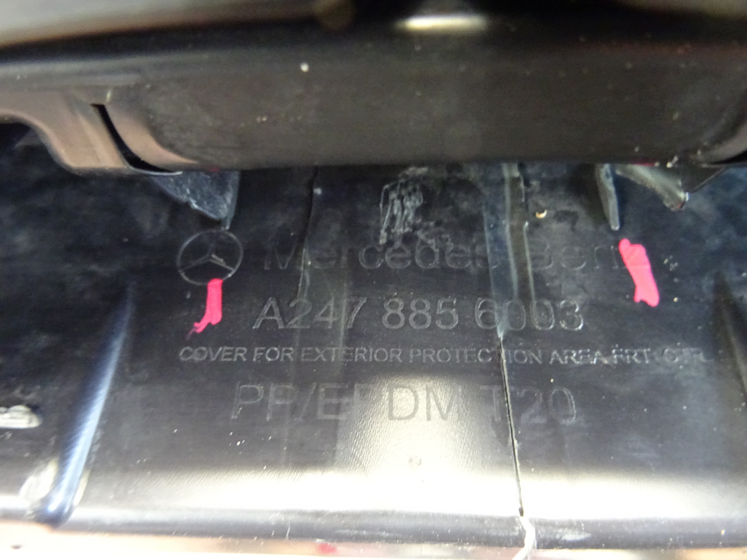 grid of a bumper front front MERCEDES GLB AMG A2478856003