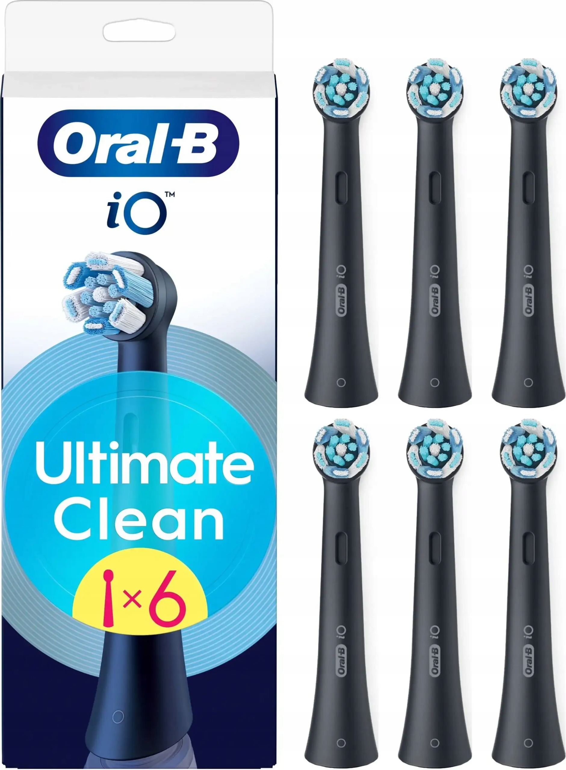 Końcówki do szczoteczki elektrycznej Oral B iO Ultimate Clean Black 6 szt