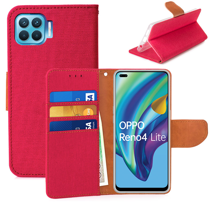 

Etui Portfel Canvas Do Oppo Reno 4 Lite