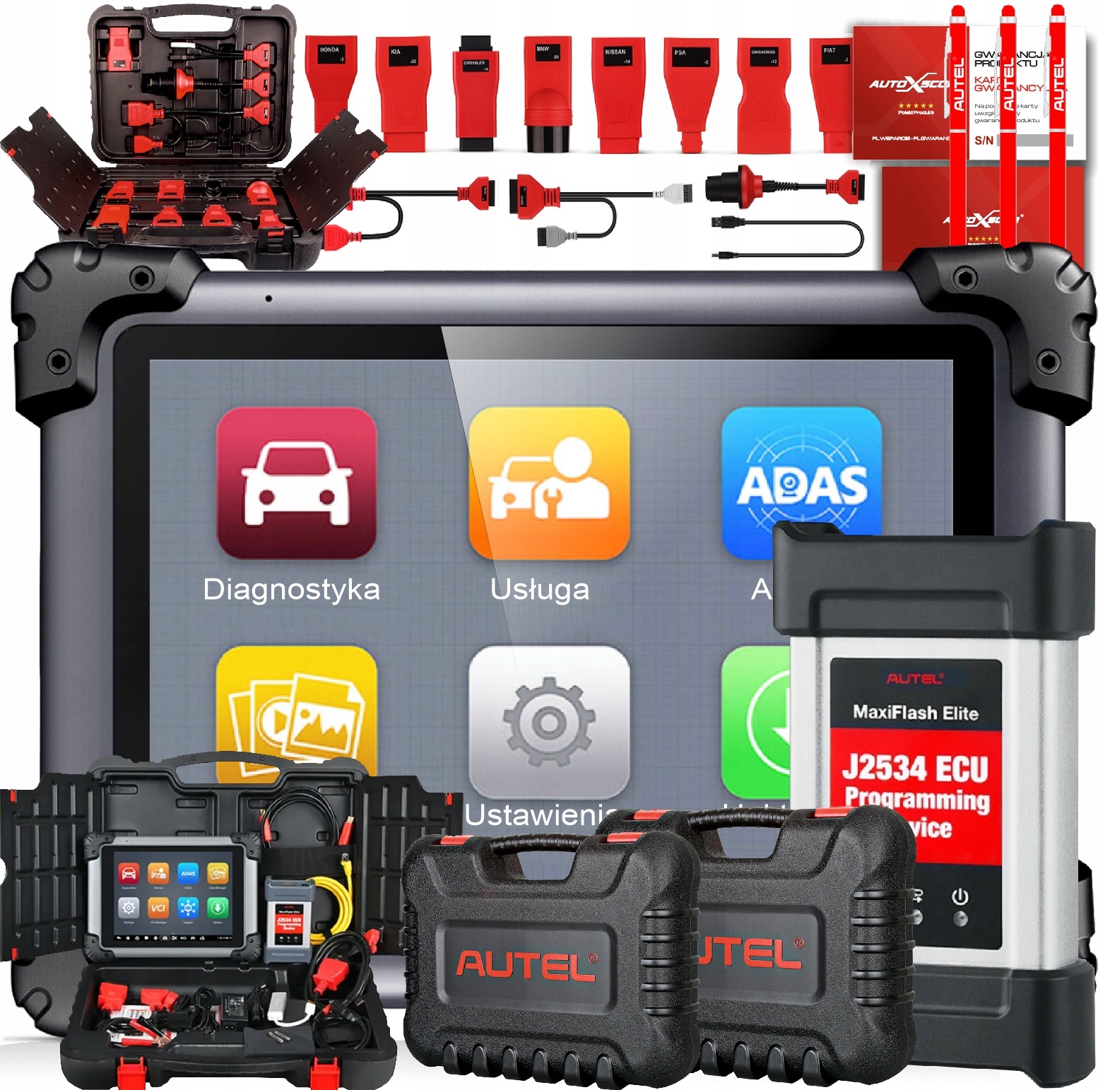 Diagnostický Tester Autel MS908S MaxiSYS Elite flash J2534 2 Roky Aktualizace