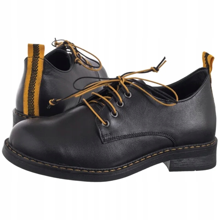 Dámské kožené polobotky Venezia Černé V472-01502-01 Black