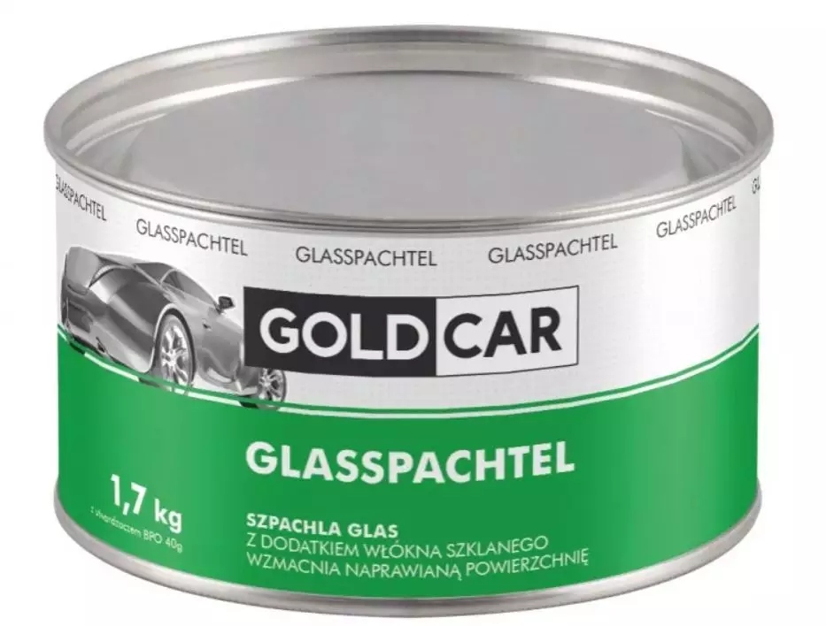 Szpachla samochodowa z włóknem szklanym Goldcar Glasspachtel 1,7kg +utw