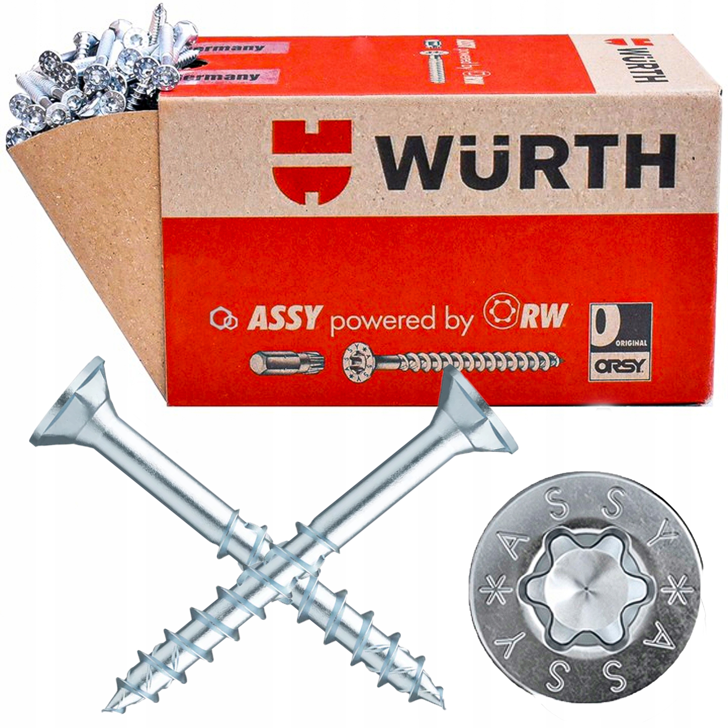 Univerzální šroub pro dřevo do střechy 6X100/60 100 Ks Wurth