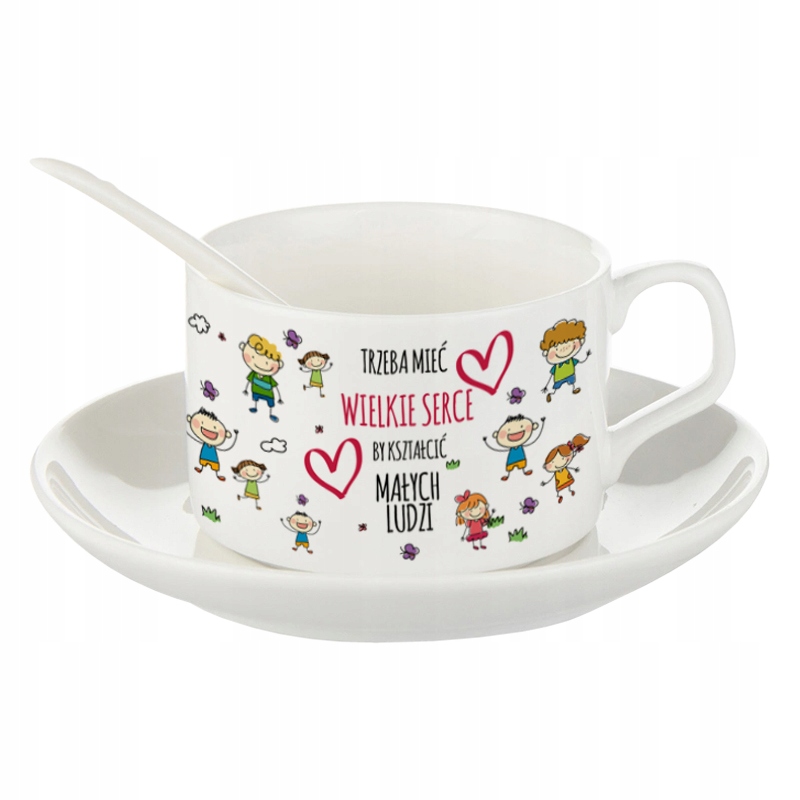 Filiżanka z imieniem Trzeba mieć wielkie serce ...