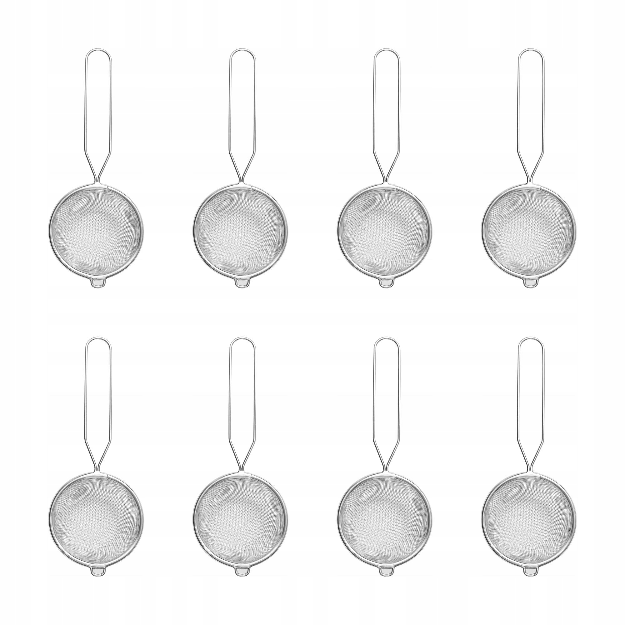 8 ks Sítko Medarbetare 8 cm nerezová ocel ergonomické