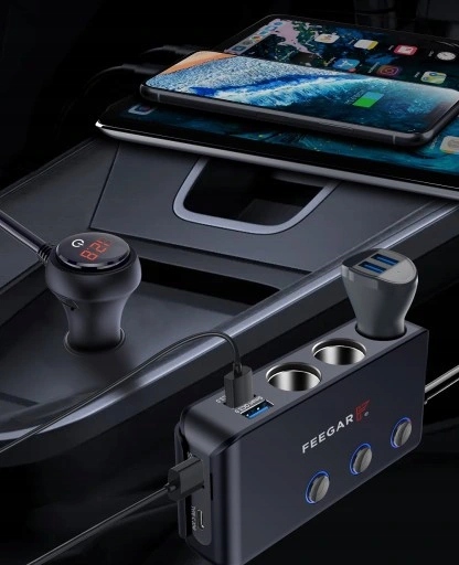 ROZDZIELACZ GNIAZDA ZAPALNICZKI FEEGAR 12-24V USB Producent inny