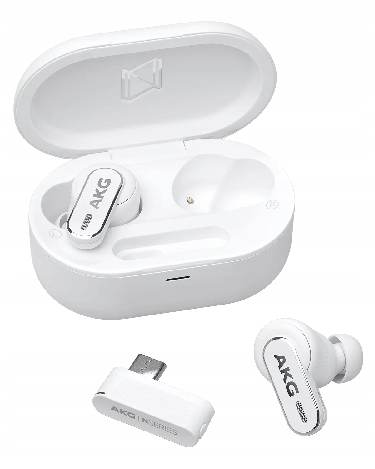 Akg N5 Hybrid (Bílý) Bezdrátové Do uší 2.4G Bluetooth Anc