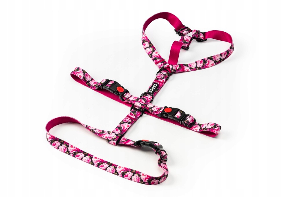 Chaba Szelki Guard Antyucieczkowe dla psa Regulowane No Absorb Peony