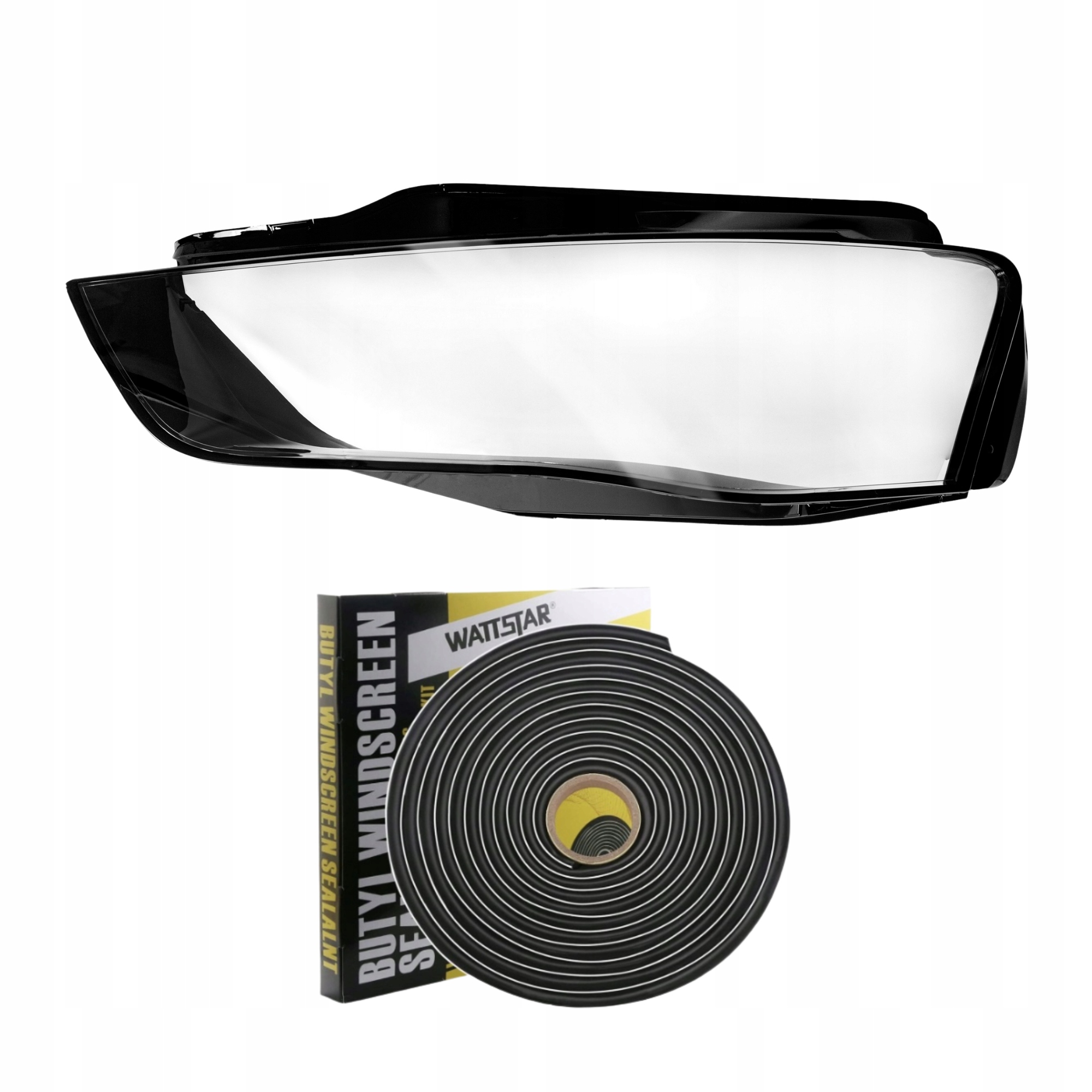 Audi A4 B8 Kryt Světla Levá Přední Proti Poškrábání S Uv Povrchovou Úpravou Butylové Lepidlo