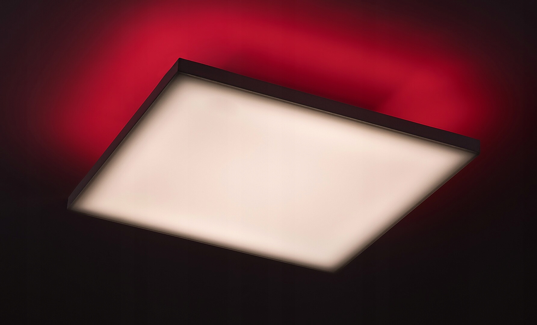 Stropní Svítidlo Rgb s dálkovým ovládáním 30 cm Led 18W bílé čtvercové Faramir 71001 Rabalux