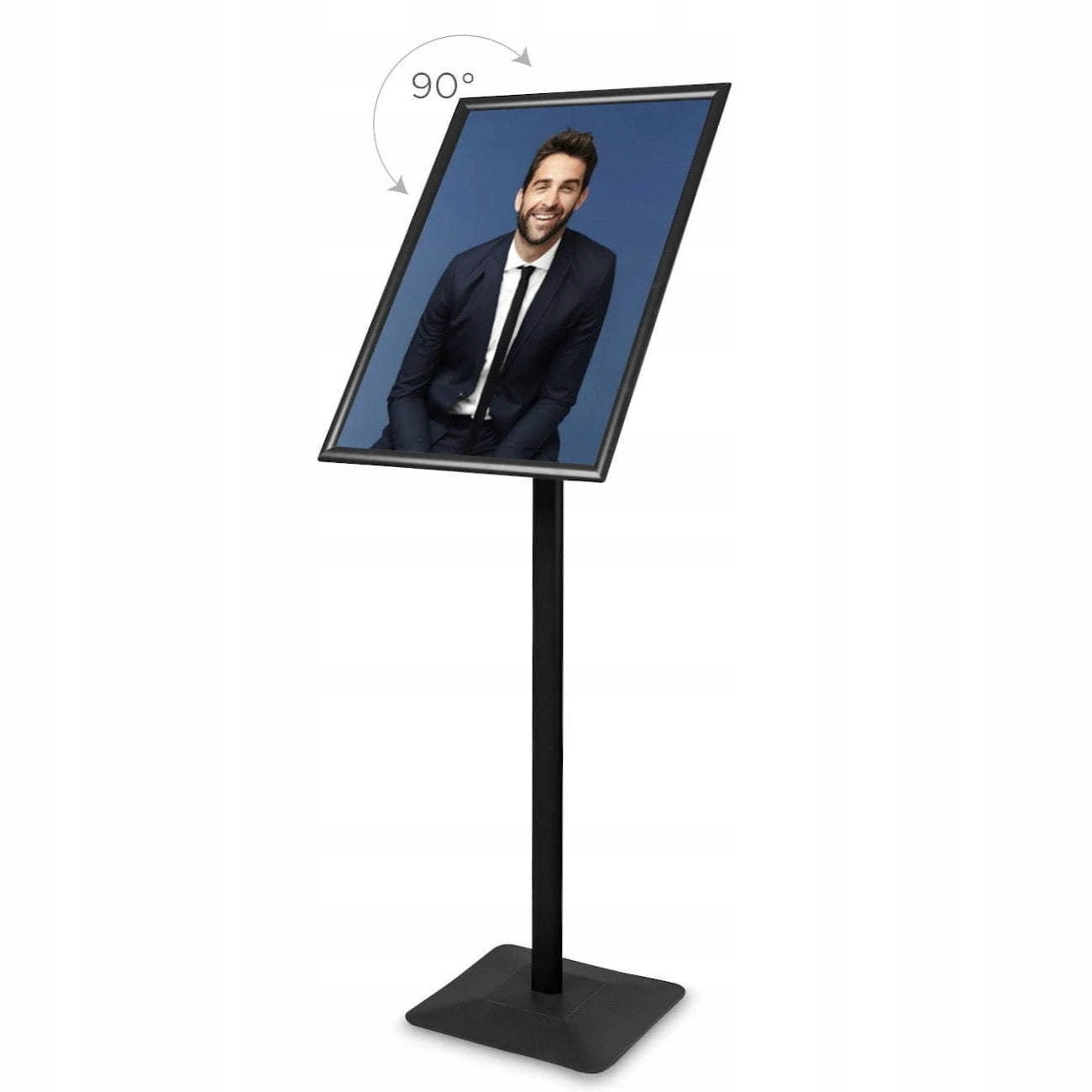 Stojak informacyjny a2 czarny