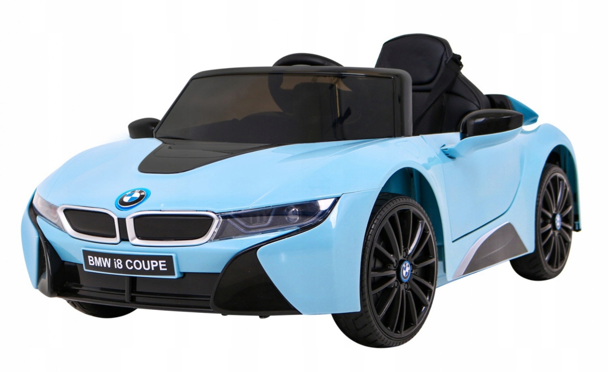 Bmw I8 Lift Auto na akumulator Niebieski Pilot Wolny Start 3-pkt pasy