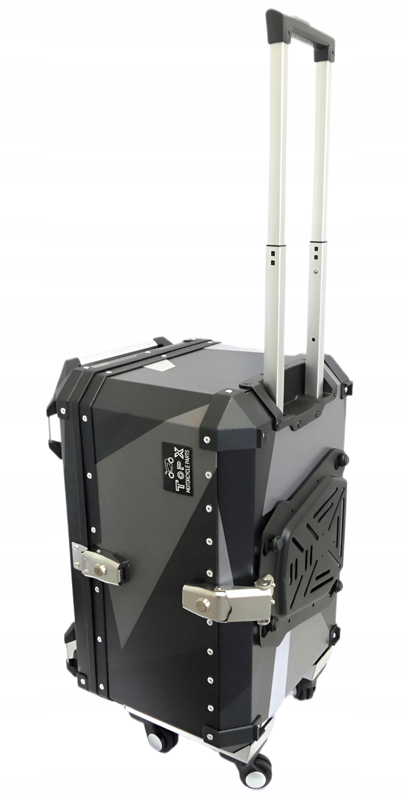 Kufr kolečka Motocyklový Centrální Alu Grafická taška 68L TopX