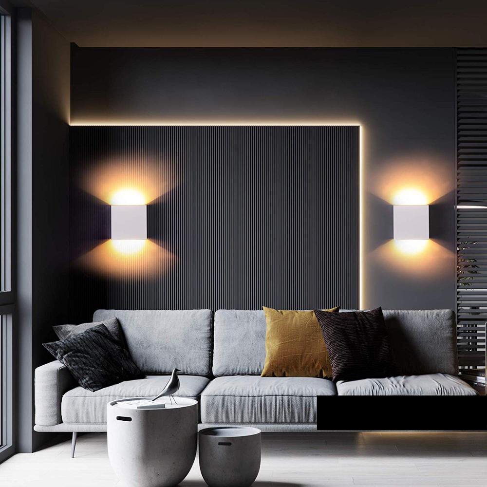 LAMPA ŚCIENNA KORYTARZ KINKIET LED GÓRA-DÓŁ BIAŁY Marka bez marki