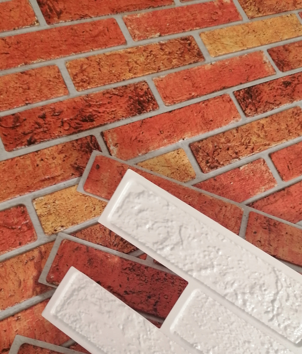 Panele Ścienne 3D PCV Retro Brick Cegła 10 szt. Grubość 3 mm