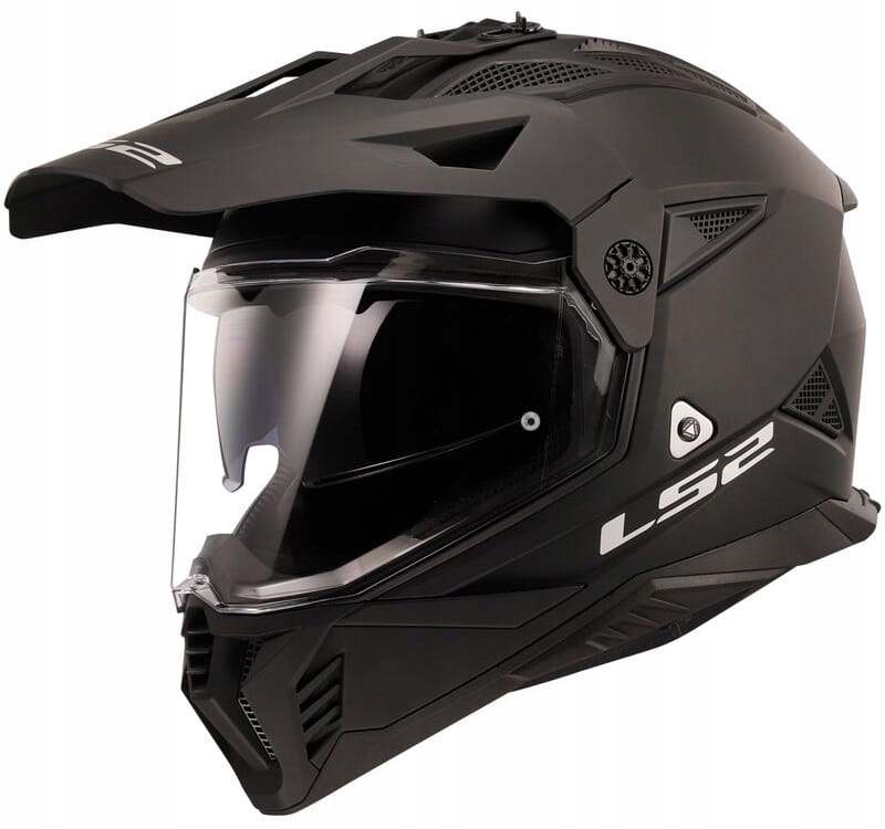 LS2 MX702 Pioneer II Čierny Mat Motocyklová Prilba Adventure Cross Enduro