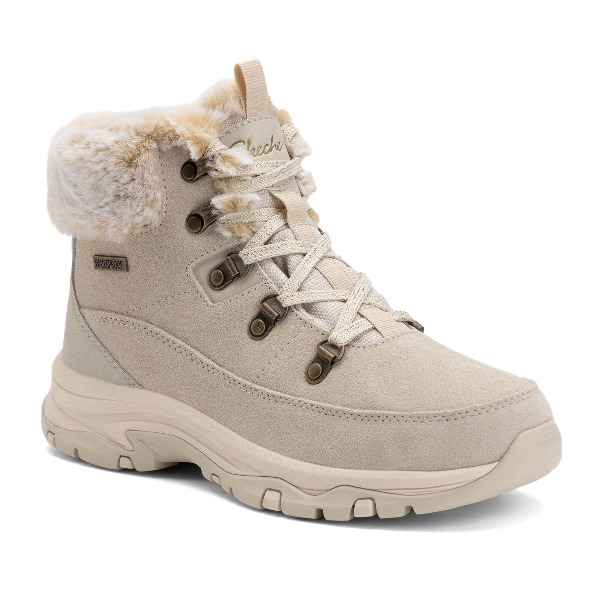 Buty damskie Skechers Trego Snow Worries natural