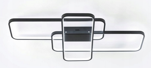 Bayht Led stropná lampa 105 cm 80W 6400 lm Alexa diaľkový ovládač 3000 – 6000K čierna