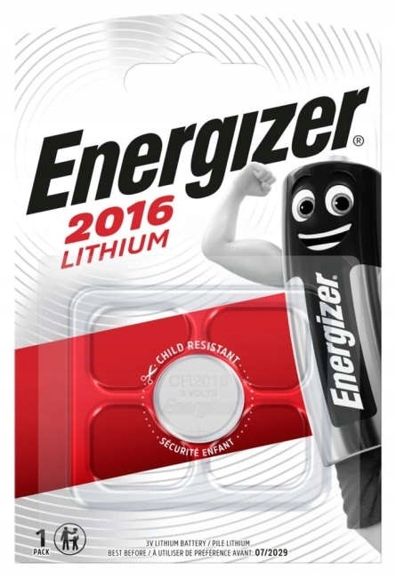

1 x Bateria Energizer Cr 2016 blister 1szt