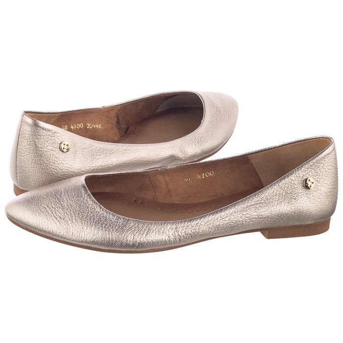 

Buty Damskie Baleriny Maciejka 04100-25/00-8 Złote