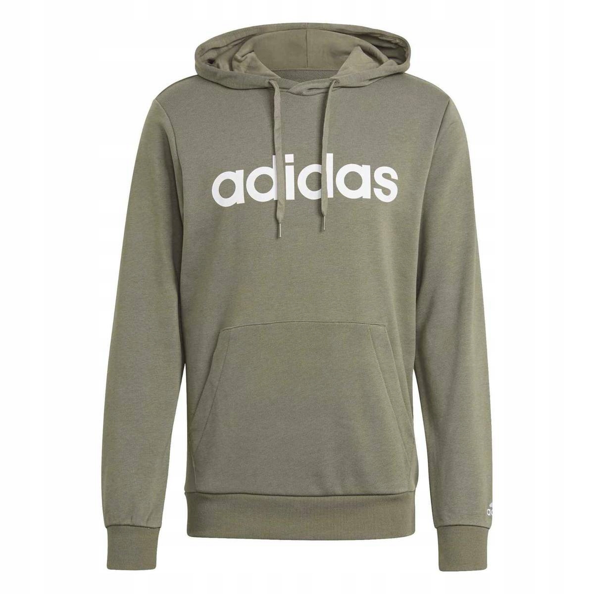 Pánská mikina s kapucí Adidas M Lin Ft Hd S