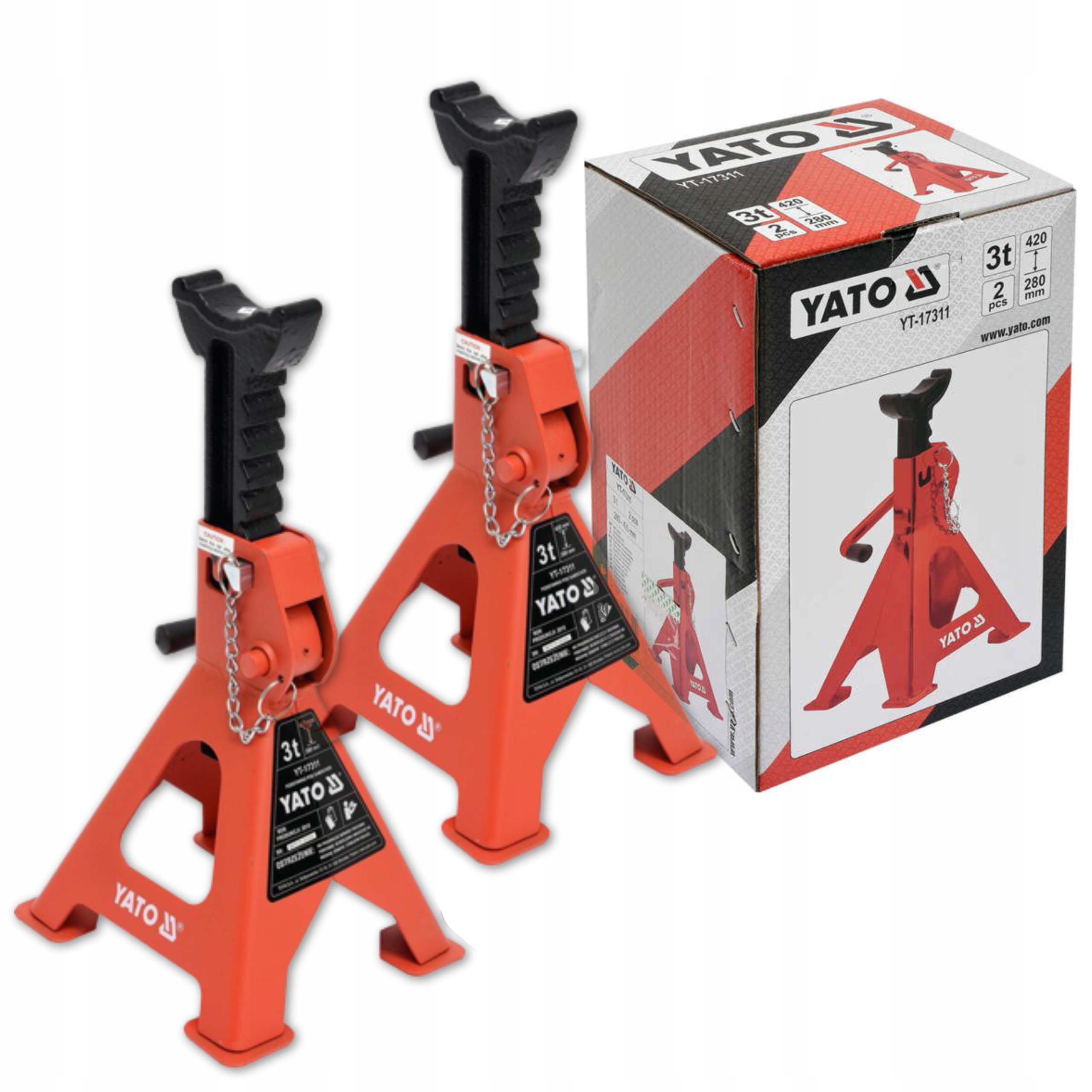 

Yato Podstawki, Kobyłki Samochowe 3T 2SZT YT-17311