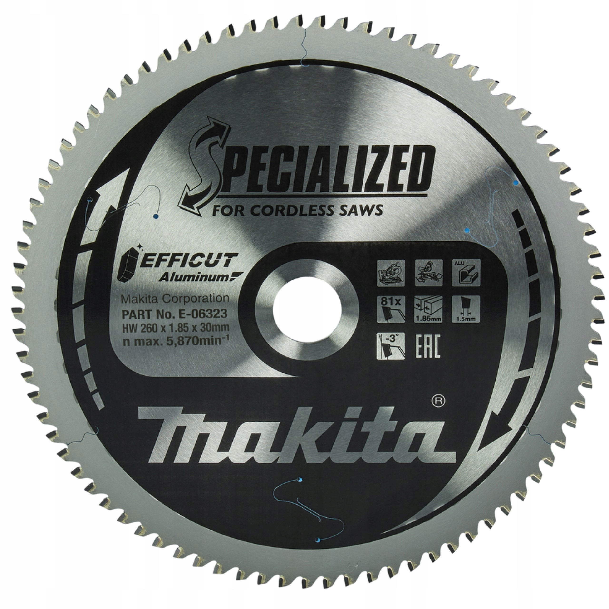 Makita E-06323 Kotouč Na Hliník 260x30mm 81Z
