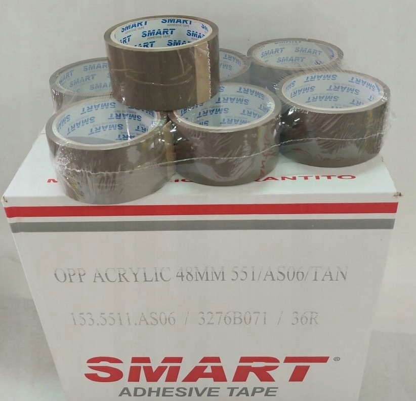 Taśma pakowa SMART 48x46 brązowa akrylowa MOCNA Marka Smart
