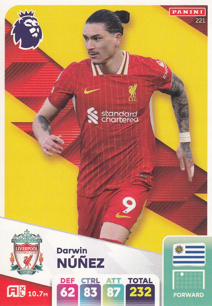Premier League 2025 Base Card Darwin Nunez 221