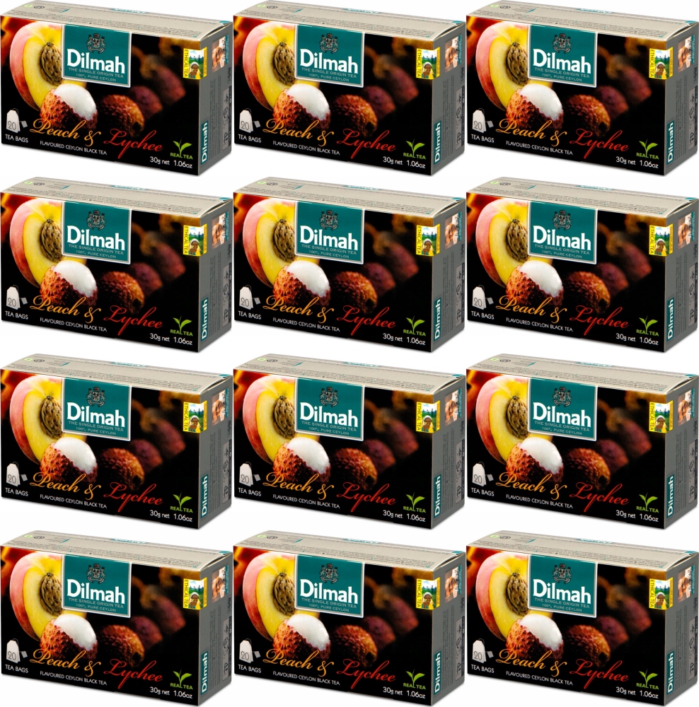 Dilmah herbata czarna Brzoskwinia Liczi 240tb