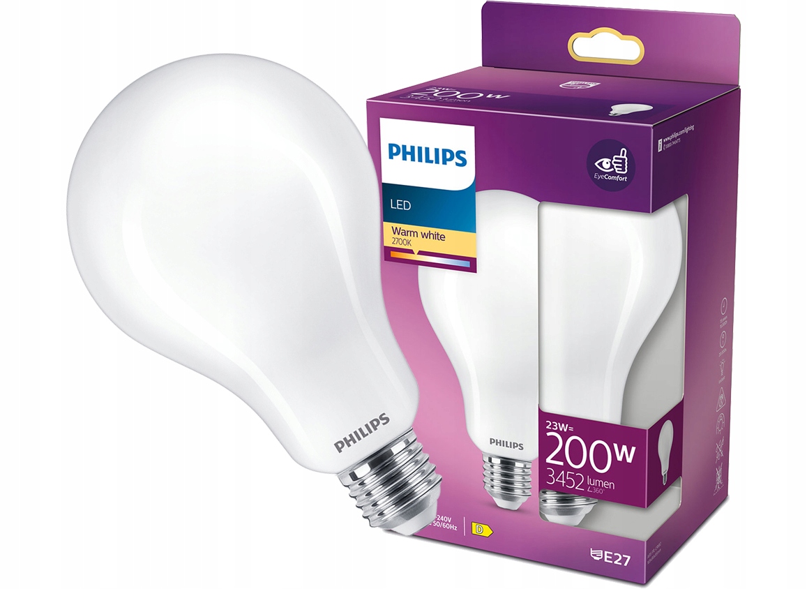 Żarówka LED E27 A67 23W=200W 3452lm 2700K PHILIPS