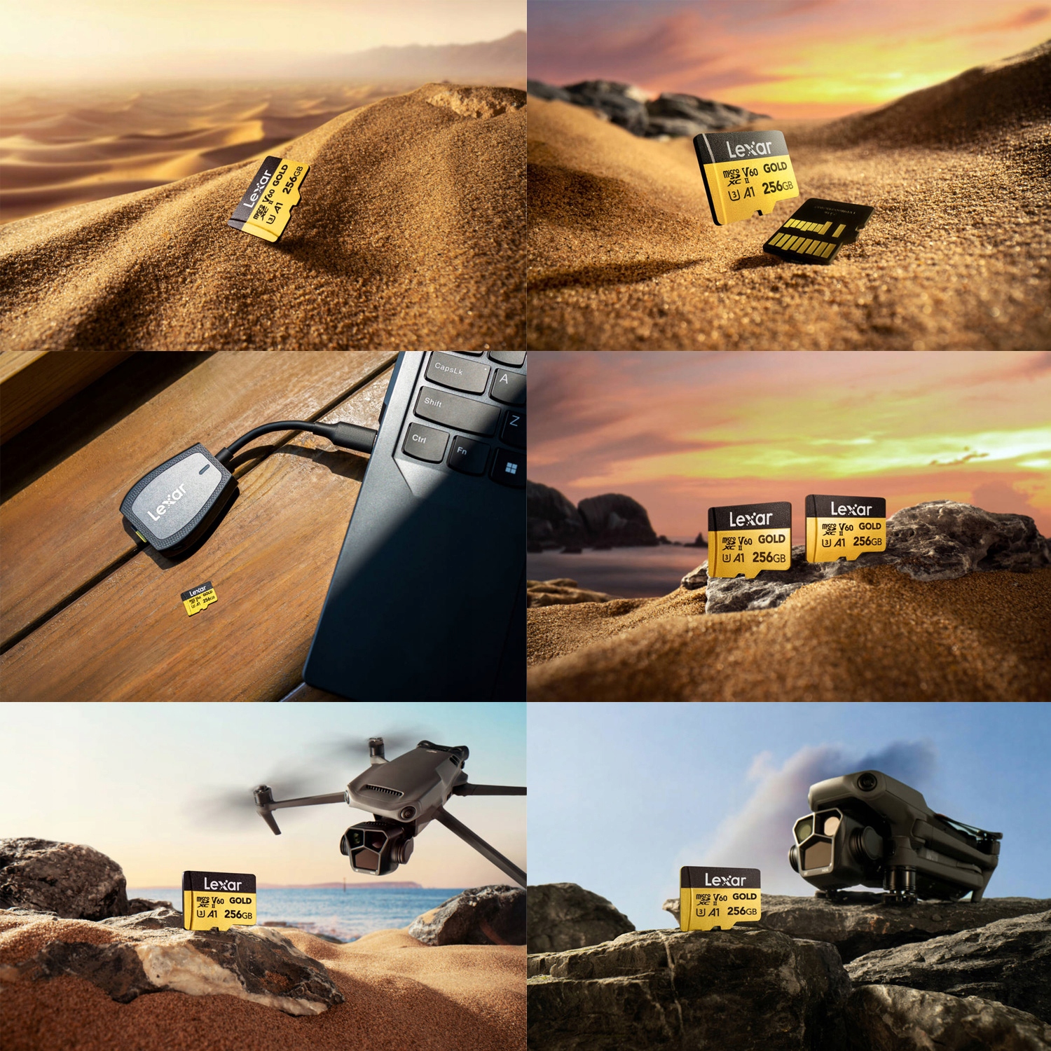 Karta Lexar microSDXC Gold 128GB UHS-II U3 V60 A1 R 280MB/s W 100MB/s Model microSD GOLD