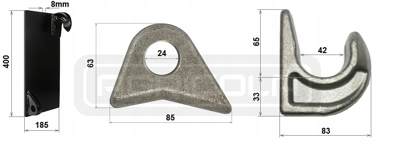 PLYTY KOMPLETNE HAKI OCZKA EURORAMKA RAMKI EURO Part number 2 00 01 501