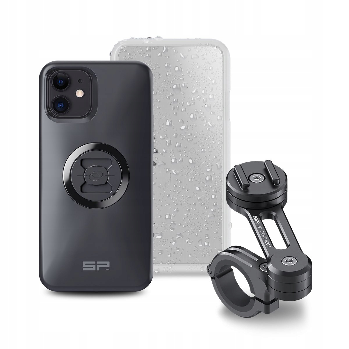 ZESTAW SP CONNECT MOTO BUNDLE NA KIEROWNICĘ NA TELEFON IPHONE 11/XR BLACK Numer katalogowy producenta 53924