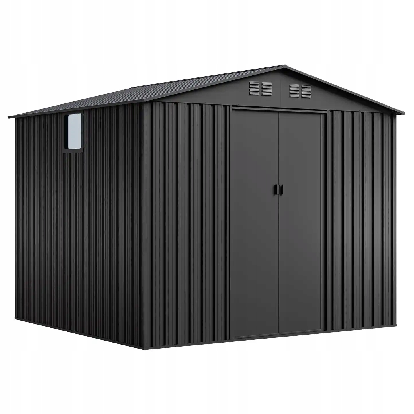 Domek ogrodowy narzędziowy metalowy szopa Nordvic Magni 283x251cm Cold Grey