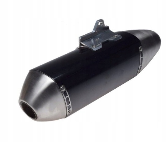 Univerzálny tlmič výfuku Čierny