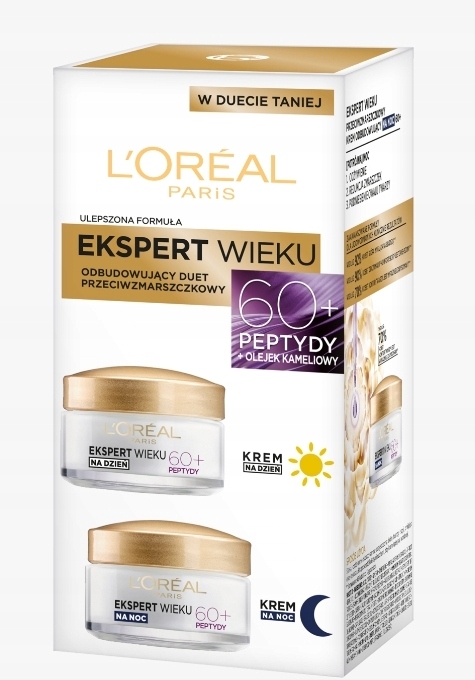 Loreal Ekspert Wieku Zestaw Kremów Na Dzień Noc 60+ Peptydy