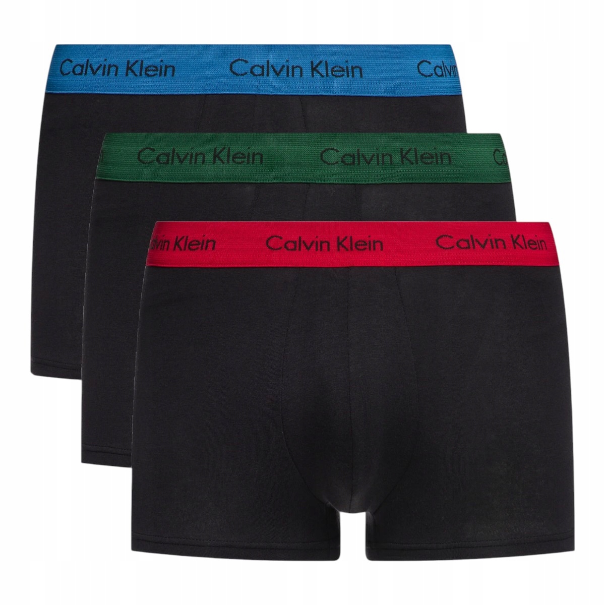 Calvin Klein Pánské Boxerky Slipy Low Rise Trunk 3PK Černé vel. S