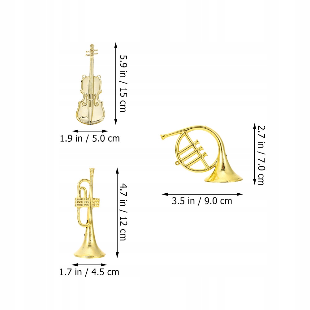 Ozdoby choinkowe Instrument muzyczny Model drzewa Marka bez marki
