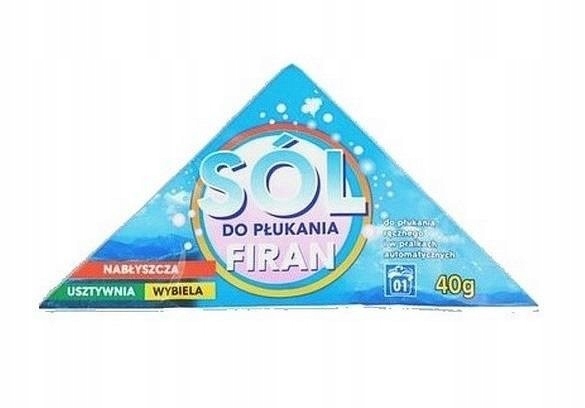 

Sól Do Płukania Firan Wybiela Nabłyszcza 40 G Biel
