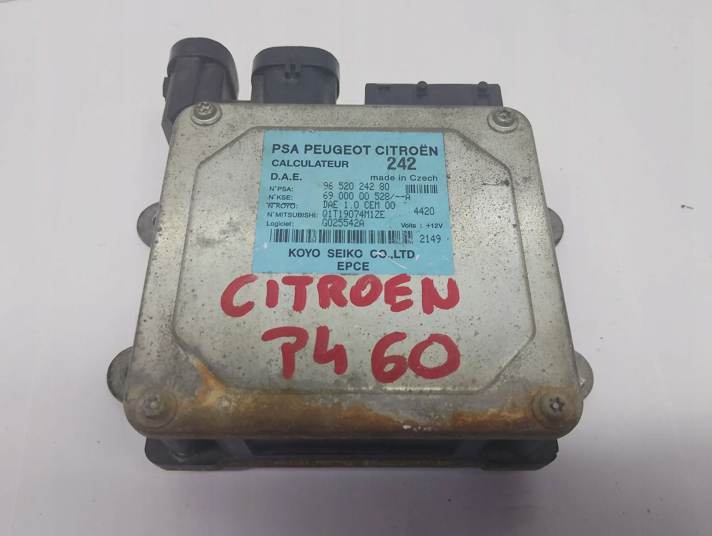 modulo Centralina computer SERVOSTERZO Citroen 9652024280