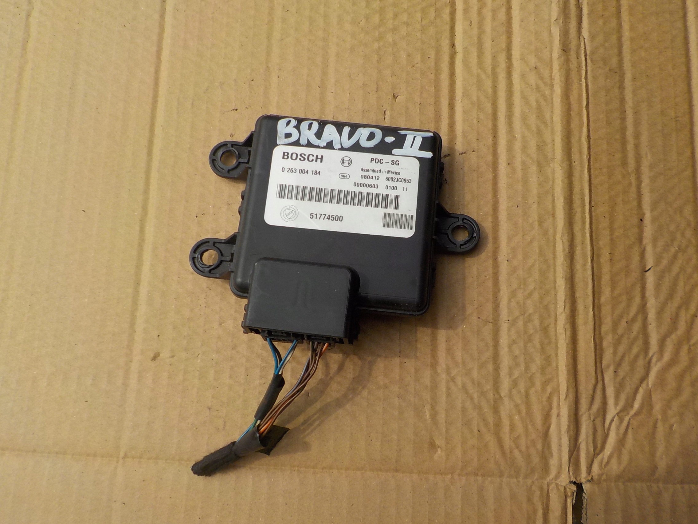 control unit module pdc fiat bravo II 0263004184