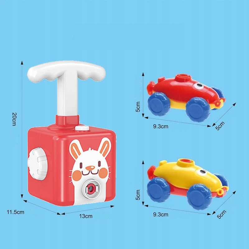 WYRZUTNIA BALONÓW KRÓLIK AERO BALONY ZESTAW XXL Wiek dziecka 3 lata +